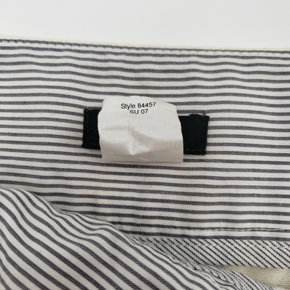 J. Crew Anchor Print Black White Cotton Mini Skirt - Picture 6 of 7